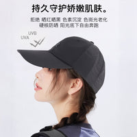 Lightweight Outdoor Embroidered Baseball Cap with Sun Protection and Extended Brim