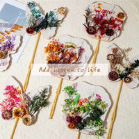 Chinese Style Round Fan DIY Material Kit for Hanfu Dance Photography