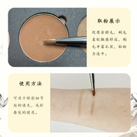 Under-eye Brightening and Eyeliner Brush Set - Animal Hair Angled Detail Brush for Eye Makeup