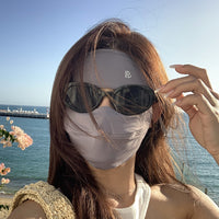 UV Protection Full Face Mask for Summer Outdoor Activities, Breathable Ice Silk Sunscreen Balaclava