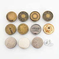 Alloy Swivel Jean Buttons 17mm for Denim Overalls and Jackets