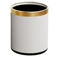 12L Square Round Double-Layer Plastic Trash Can for Home, Kitchen, Bathroom, Hotel