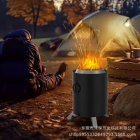 Portable 6-inch Wood Pellet Burning Smokeless Fire Pit for Camping and Picnics