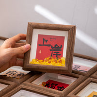 Creative Desktop Photo Frame with Ornaments for Home Decor