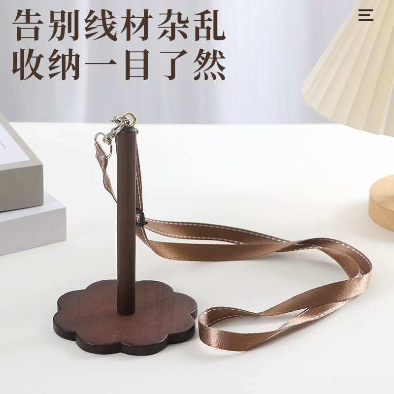 Wooden Yarn Holder Wrist Yarn Spool Stand for Knitting Crocheting