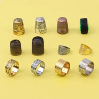 Metal Thimble Ring for Hand Sewing and Cross Stitch