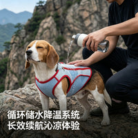 Summer Cooling Pet Vest for Small to Medium Dogs and Cats, Sun Protection Color Block Design