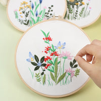 DIY Floral Bouquet Hand Embroidery Kit for Beginners