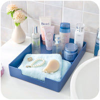 Stackable A4 Paper Storage Box with Lid, Durable ABS Desktop File Organizer and Jewelry Container
