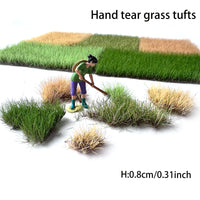 Self-Adhesive Static Grass Tufts for Dioramas and Dollhouse Landscaping