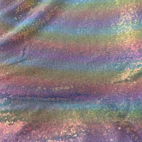 3cm Mesh Sequin Embroidered Fabric for Apparel and Tablecloths, Iridescent 3D Embroidery Material