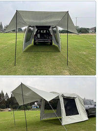 SUV Car Tailgate Tent for Camping, Road Trips, and BBQ - Waterproof and Sun Protection