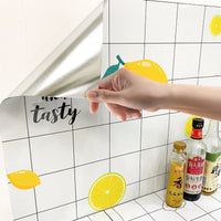 Marble Pattern Kitchen Oil-Proof and Waterproof Self-Adhesive Wall Sticker