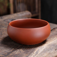 Large Zisha Tea Wash Bowl for Kung Fu Tea Set, Yixing Clay Teacup Rinser and Brush Washer