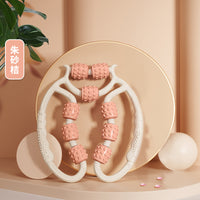 Leg Muscle Roller Massager with 9 Wheels for Myofascial Release