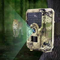 1080P HD Infrared Hunting Trail Camera with Night Vision for Wildlife Monitoring and Security