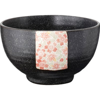 Mino Ware Japanese Matcha Bowl Tenmoku Glaze Ceramic Rice Bowl