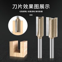 Professional Dual-Blade Router Bit for Woodworking Trimming and Engraving