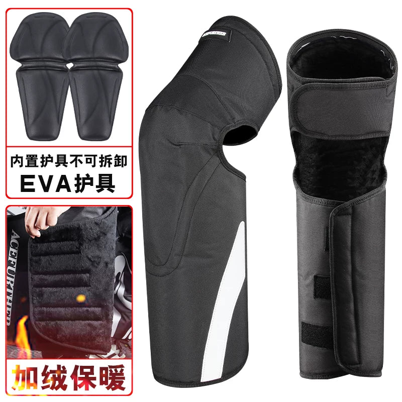 Motorcycle Thermal Knee Pads Windproof Leg Protector for Riding and Cold Weather