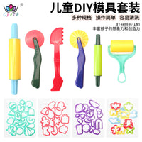 Kids' DIY Clay and Playdough Tool Set with Molds and Rollers