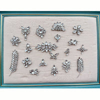 Rhinestone Applique Iron-On Crystal Patches for DIY Crafts and Decorations