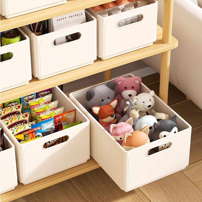 Foldable Desktop Storage Box for Snacks, Toys, and Sundries - Thickened Plastic Drawer Organizer Basket