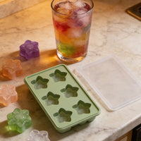 Food-Grade Silicone 6-Cavity Cherry Blossom Ice Cube Tray for Drinks and Baking