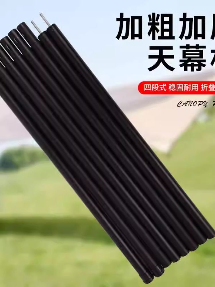 Heavy-Duty Portable Folding Tent Poles for Outdoor Camping and Sun Shelters