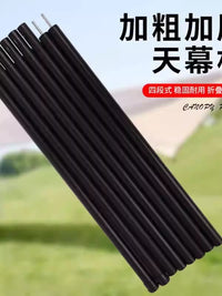 Heavy-Duty Portable Folding Tent Poles for Outdoor Camping and Sun Shelters