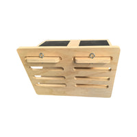 Wooden Slant Board for Calf Stretching and Achilles Tendonitis Relief, Adjustable Incline Exercise Foot Stretcher