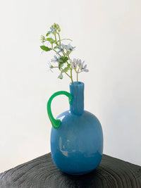 NTSTUDIO French Style Mini Glass Vase for Desktop Decor