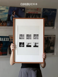 Photo Frame with Mat Board for Wall Mounting, A3/4K/Square Sizes, Double-Sided Display
