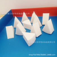 Latex-Free NBR Makeup Sponge Puffs for Wet & Dry Use, Triangle Cosmetic Applicator