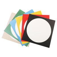 Round Colored Cardstock for Kids' DIY Art and Craft Projects, Painting, and Mounting