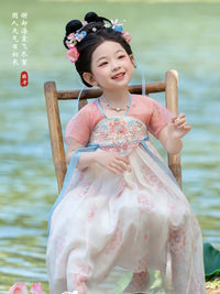 Girls' Hanfu Dress Summer Ancient Style Fairy Princess Dress Thin Chinese Style Performance Skirt