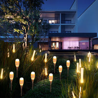 LED Outdoor Reed Light Acrylic Candle Wine Glass Frosted Stick Ground Plug Waterproof Landscape Lamp