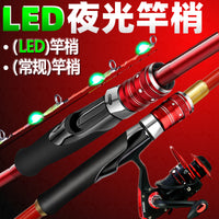 Carbon Fiber Raft Fishing Rod Set with Soft Tail for Ice Fishing and Shore Casting