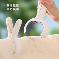 Strong Windproof Quilt Clips for Drying Clothes and Socks, Non-Slip Hanger Fixator