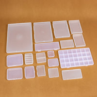 Clear PP Rectangular Storage Box for Small Parts, Electronic Components, Fishing Gear, Cards