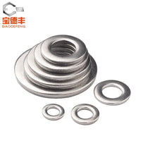 304 Stainless Steel Ultra-Thin Flat Washers for Screws, M6-M10