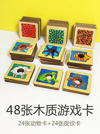 Animal Pattern Matching Montessori Early Education Toy for Toddlers and Kids