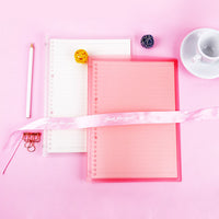 Detachable A5/B5 Soft Cover Loose-Leaf Notebook with Frosted PP Cover