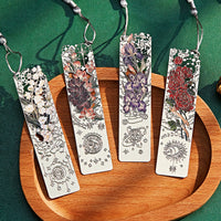 Vintage Rose Metal Bookmark Hollowed-Out Design Creative Stationery Gift