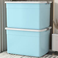 Plastic Storage Box with Wheels for Home Organization, Clothes, Toys, and Sundries