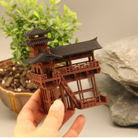 Corner Tower Micro Landscape Ornament for Aquarium Terrarium Bonsai