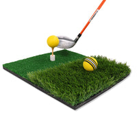 Dual-Color Golf Putting & Hitting Mat for Swing Practice