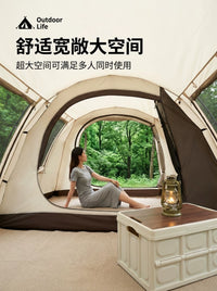 Automatic Pop-Up Camping Tent with Sunshade and Rain Protection