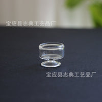 Miniature Glass Dessert Ice Cream Cups for Dollhouse DIY Accessories