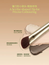 OUT OF OFFICE Professional Double-Ended Makeup Brush Set for Contour, Highlight, Concealer, and Powder