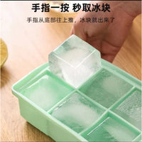 Silicone Ice Cube Tray for Whiskey and Cocktails, Large Square Ice Mold for Home Bar and Commercial Use